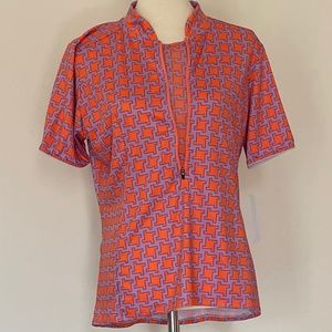 Gorgeous Shebeest Dog's Tooth S-cut Cycling Jersey in Abalone, SPF-XL